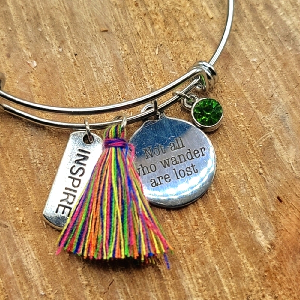 'Inspire' charm bracelet